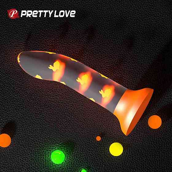 Фаллоимитатор на присоске Pretty Love Magical Nightfall, светящийся в темноте, 17 х 3.3 Sex Aura Киев