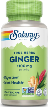 Корінь імберу Solaray Ginger Root 1100mg (2 serv. of 550mg) 100 раст капс Київ