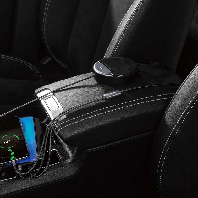 Зарядний кабель-хаб Baseus Car Sharing CAHUB-FX01 (Чорний, Type-C + 2 USB з кабелем Lightning/MicroUSB/Type-C) Миколаїв - фото 7