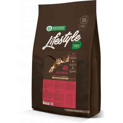Сухой корм для кошек Nature's Protection Lifestyle Grain Free Salmon Senior Cat 7 кг (NPLS45957) Винница