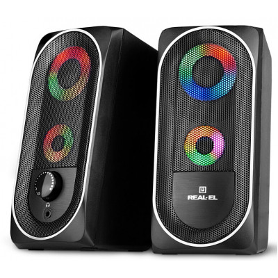 Акустична система REAL-EL S-110 USB Black Вінниця - фото 1