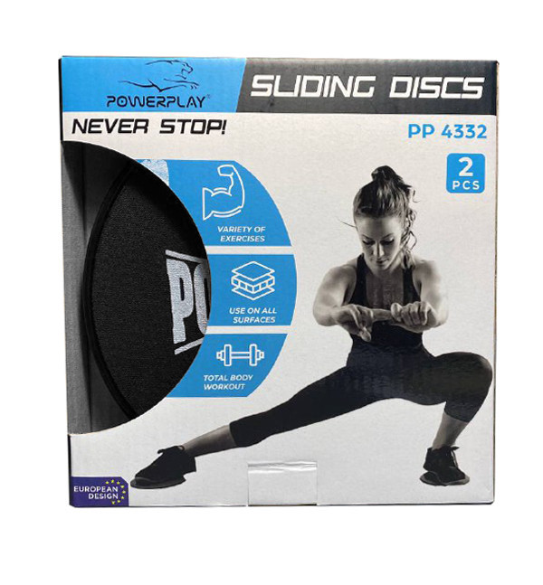 Диски-слайдери для ковзання PowerPlay 4332 Sliding Disk (Ø18) Чорні Каменское - изображение 9