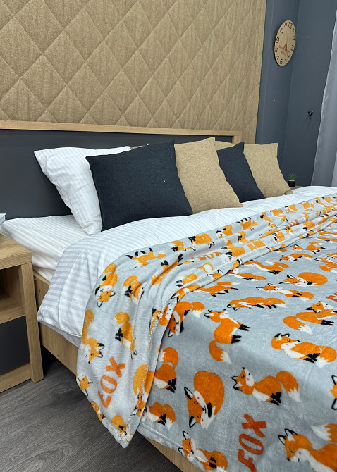 Плед-покривало Decorator WellSoft FOX 150х210 см з принтом "Лисички" (87-188) Київ - фото 6