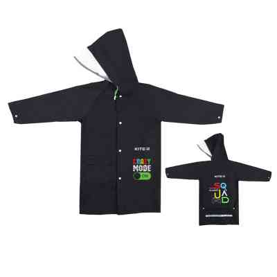 Дождевик детский Kite Crazy mode S 115-130 см Чорний (K24-2600S) Винница