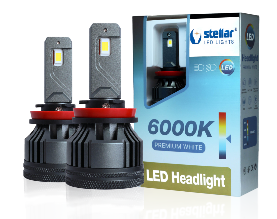 LED автолампи H11 STELLAR M65 Pro 65W 6000K 12–30V CANBUS EMC (комплект 2 шт.) Винница