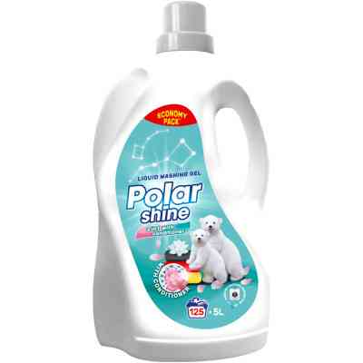 Гель для прання Polar Shine 2 в 1 Універсальний з додаванням кондиціонеру 5 л (4823069707446/4820268102003) Вінниця