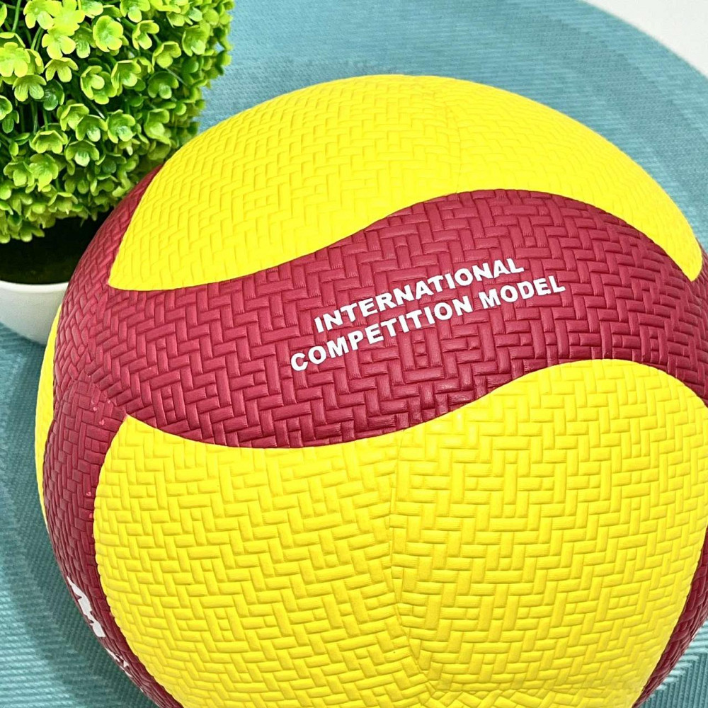 М'яч волейбольний офіційний розмір 260-280г Жовто-червоний (MS 4383) Чернігів - фото 6