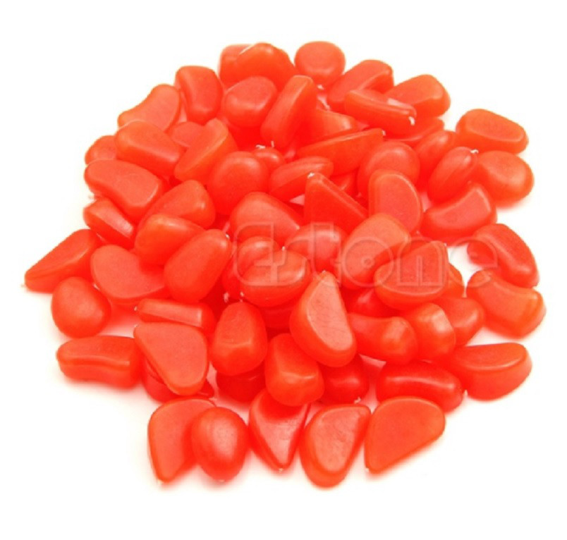 Набір люмінесцентних каменів - 10 штук в наборі (розмір одного каменю 1,5-2,5 см), помаранчеві Київ - фото 3