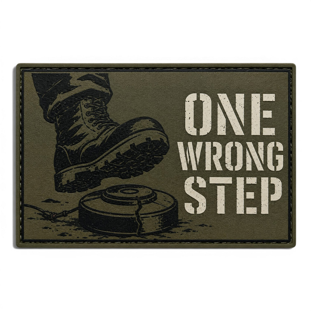 Патч / шеврон One wrong step Запорожье - изображение 1