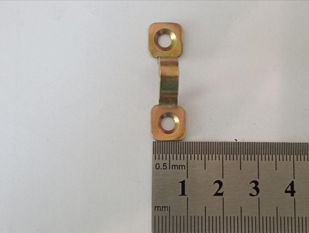 Вушко скоби-завіси колодки  10х 34мм, оцинк жовтий "P-o" Київ - фото 2