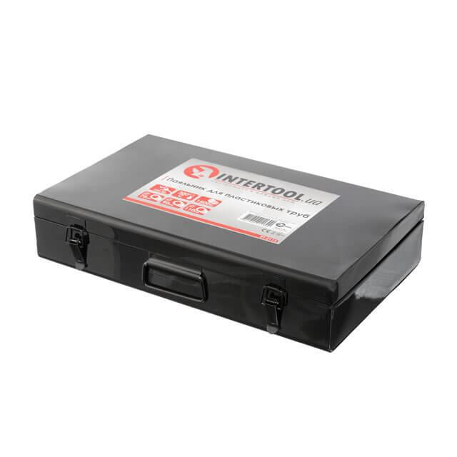 Паяльник для пластиковых труб, 1,5 кВт, 0-300°C, насадки 75, 90, 110 мм, металлический кейс INTERTOOL RT-2113 Киев - изображение 5