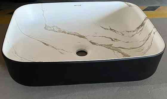 Раковина накладна MIXXUS PREMIUM DIVERSE-0110 MARBLE-BLACK 500х390х130mm   ( MP6517 ) 23922 Харьков