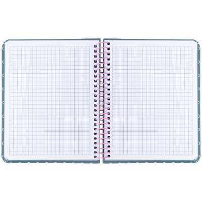 Блокнот Axent на спіралі В6 120 аркушів, клітинка, тверда обкладинка, сірий (8461-2-A) Вінниця - фото 4