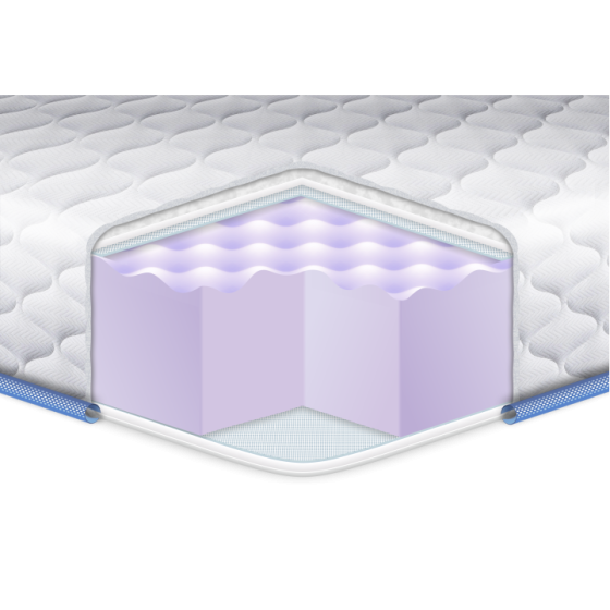 Тонкий матрас (топпер) на диван ТМ Eurosleep Super MASSAGE /Супер Масаж цена за кв.м нестандарт Харьков