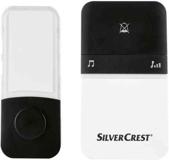 Беспроводной кинетический дверной звонок SILVERCREST STKK 16 B1 без батареек, 100 м, 16 мелодий, IPX4, черный Киев