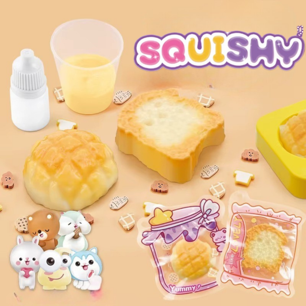 Набір сквішів 4в1 для виготовлення Таба лапок антиструсів, дитячий набір для творчості комплект "Створи сквіш сам" 4 шт. Кам'янець-Подільський - фото 8