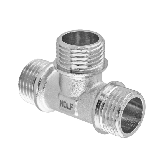 Трійник Nolf NFC.T06MMM-N-1/2''MMM нікельований (NF3101) Київ