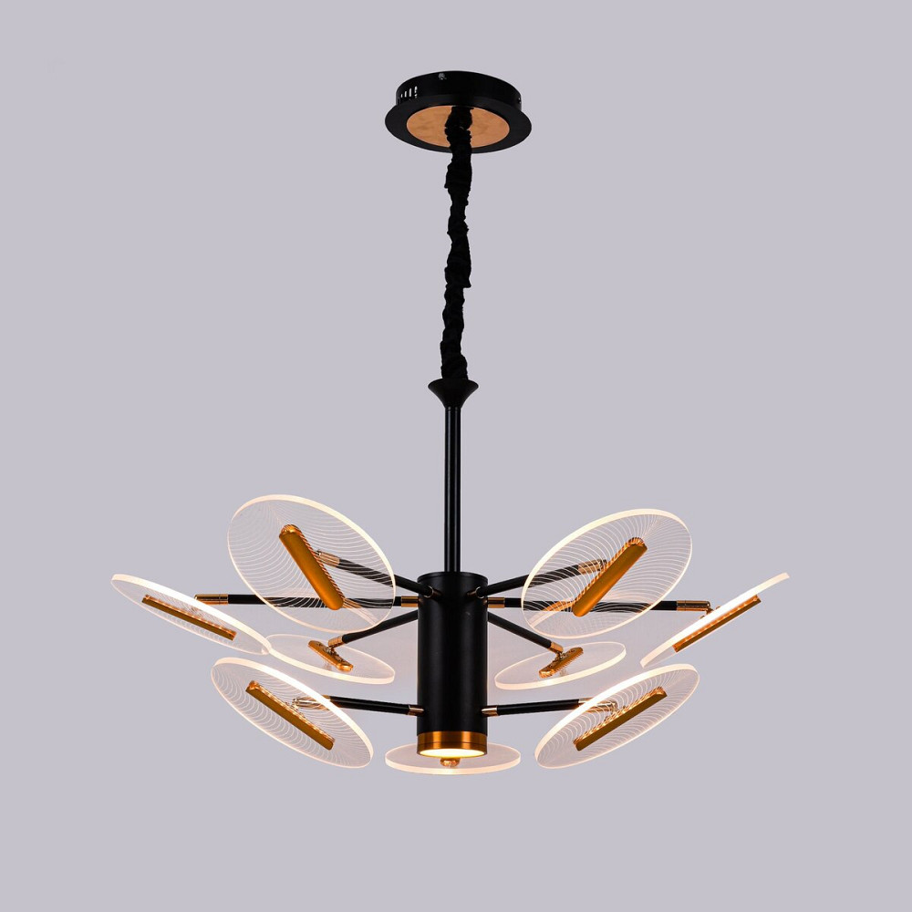 Люстра світлодіодна акрилова Sirius N 3713-B-6+3 (80W) Коломия - фото 1