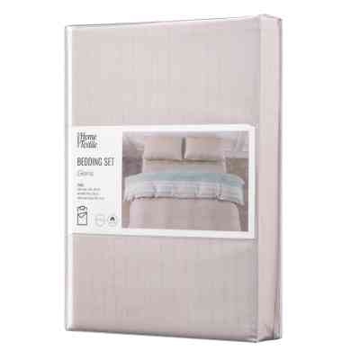 Постельное белье Ardesto Gloria сатин полоски, коричневый евро 200х220 (ART2022RB) Винница