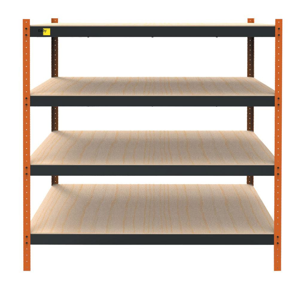 Металевий посилений стелаж Emby Heavy Series (розмір 2000х1800x900мм) 4 полиці ДСП до 300кг Київ - фото 3