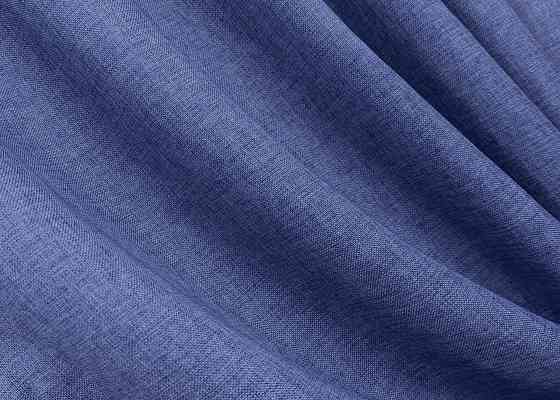 Комплект готових штор VR-Textil Льон Мішковина № 773ш Синій 150х270см 2 шт (30-565) Київ