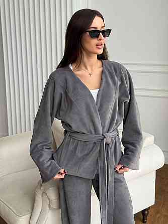 Жіночий костюм із двостороннього турецького флісу Сірий 48/52 Харків