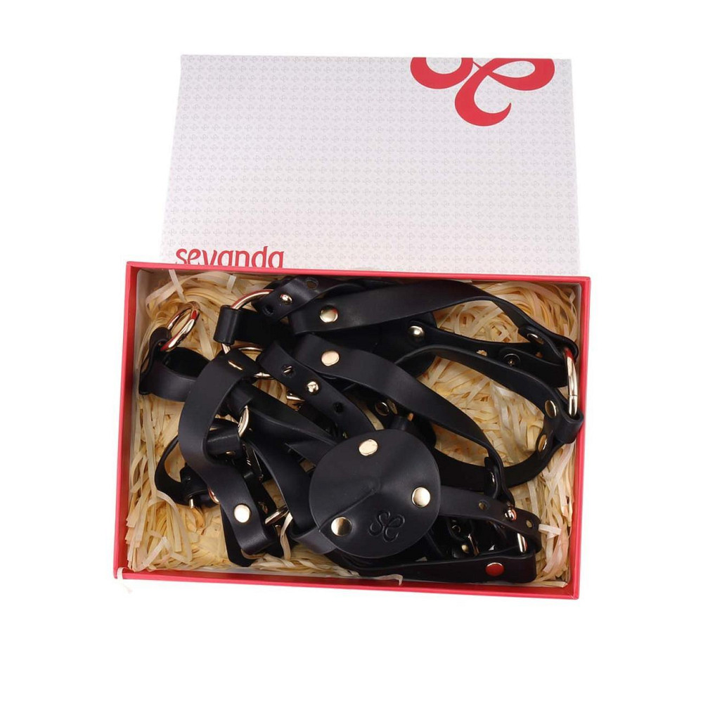 Портупея на грудь LOCKINK SEVANDA Queen Chest Harness with Removable Bra Sex Aura Київ - фото 10