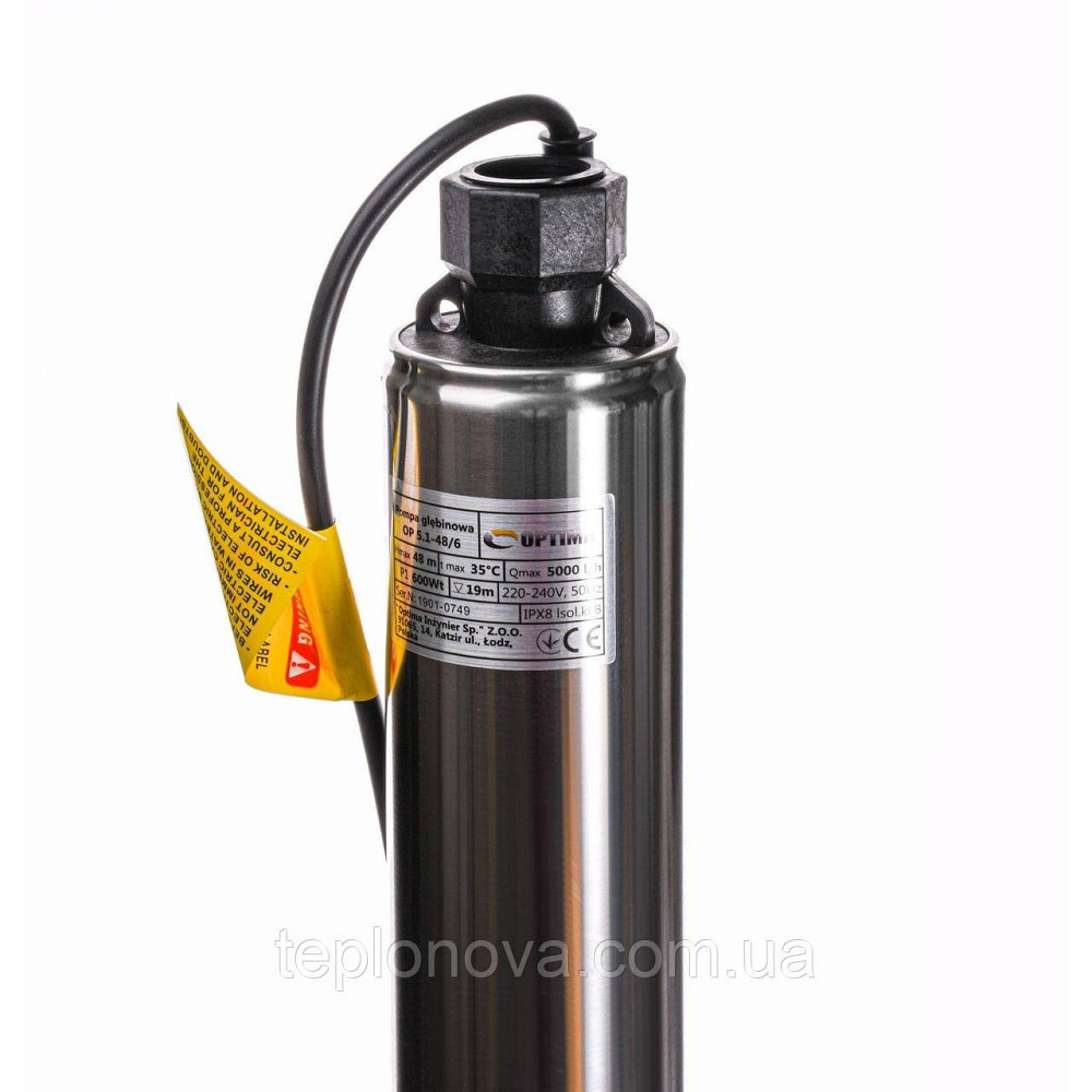 Насос колодезный OPTIMA OP 5,1 - 48/6 0,6кВт Чернівці - фото 4