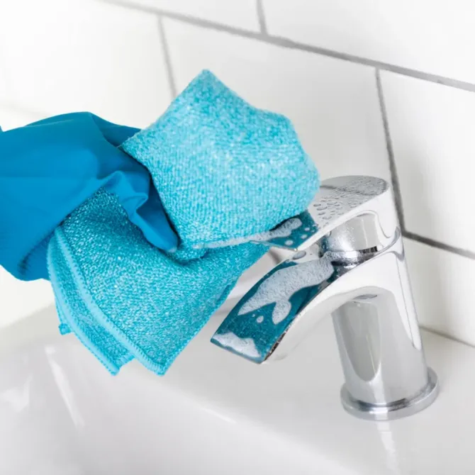 Minky M-Cloth Antibacterial Bathroom мощная антибактериальная салфетка для ванной из микроволокна вы Львов - изображение 2