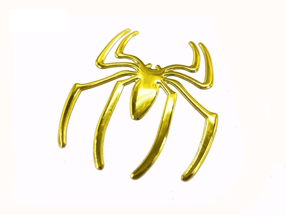 Наклейка на авто , мотоцикл Паук выпуклая Золото Киев - изображение 4