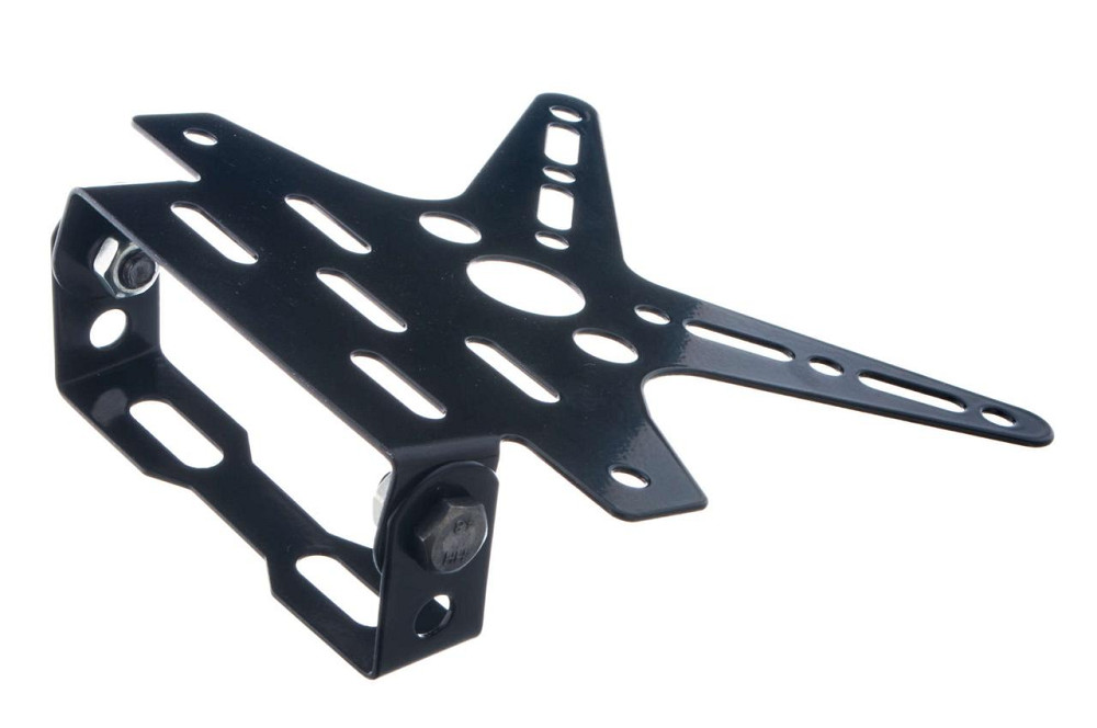 Рамка для крепления номера и поворотников с регулируемым углом наклона (черная) Мукачево - изображение 1