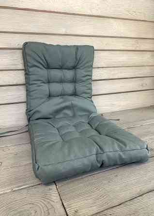 Подушка для стільців (50x120х8 см) подвійна Decorator Sawana колір сіро-блакитний 84-165 Київ