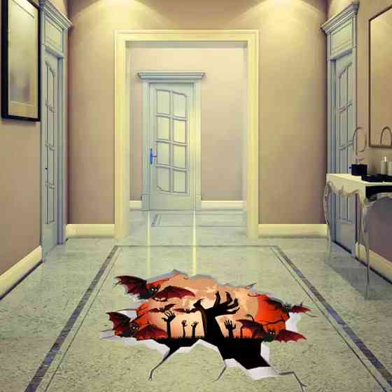 Наклейки на Хэллоуин Руки 45 на 38 см разноцветный Киев