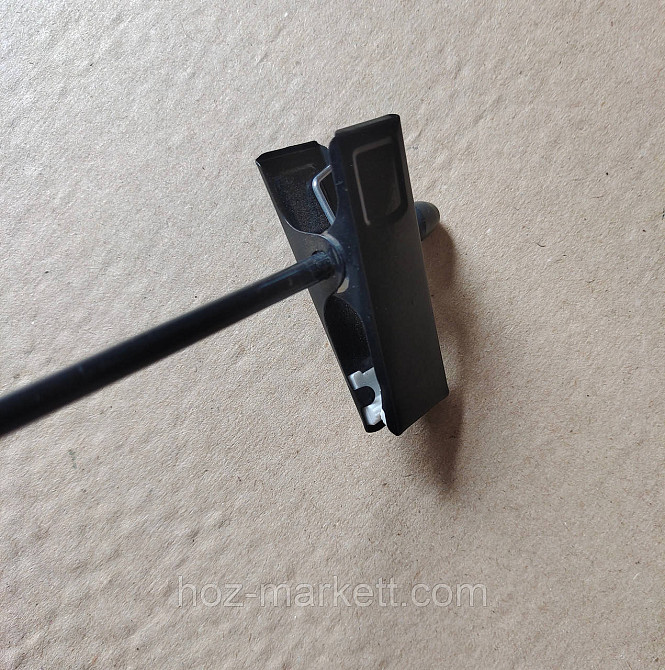 Плічка вішалки тремпеля чорні брючні прищіпка і гачок 35 см 10 шт в уп Харків - фото 8