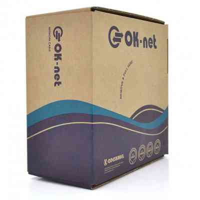 Кабель мережевий OK-Net UTP-cat.5E-SL, трос 4*0,5мм, outdoor, 305м (КППт-ВП (100) 4*2*0,49) Вінниця