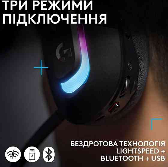 Ігрові навушники Logitech G522 Lightspeed Black Харків
