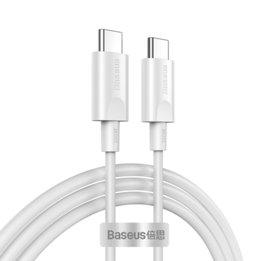 Кабель Baseus Xiaobai series fast charging Cable Type-C 100W(20V/5A) 1.5m White Київ - фото 1