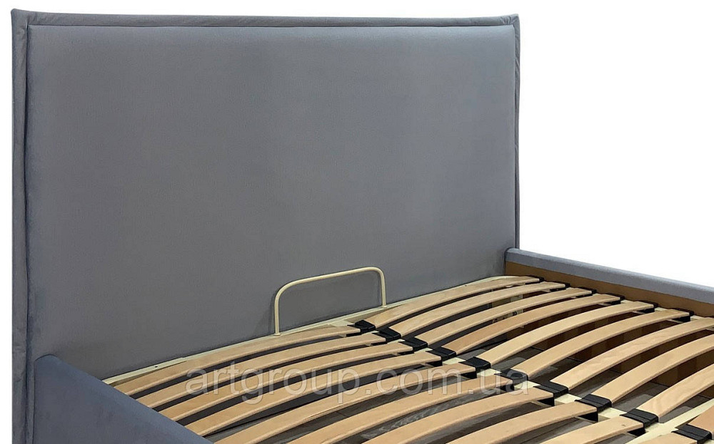 Ліжко Двоспальне Andrea Comfort 160 х 190 см Monolith 70 З підйомним механізмом та нішою для білизни Сірий Дніпро - фото 11
