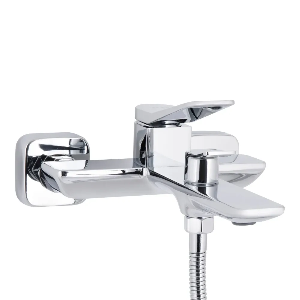 Змішувач для ванни Qtap Presto з душовим гарнітуром QTPRE259CRM45574 Chrome Київ - фото 4