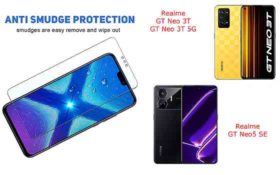 Защитное стекло NeoGlass для Realme GT Neo 3T, GT Neo 3T 5G, GT Neo5 SE – ультрапрозрачное и устойчивое Киев