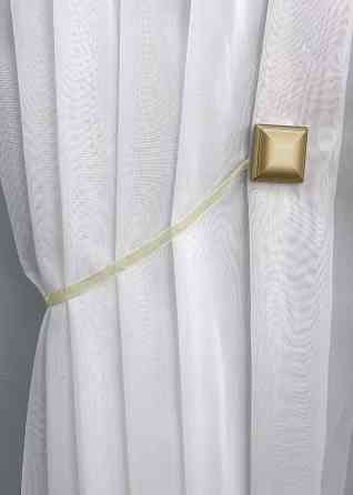 Магниты для штор и гардин Квадрат двусторонние набор 2 шт Золотистый (81-140) Киев