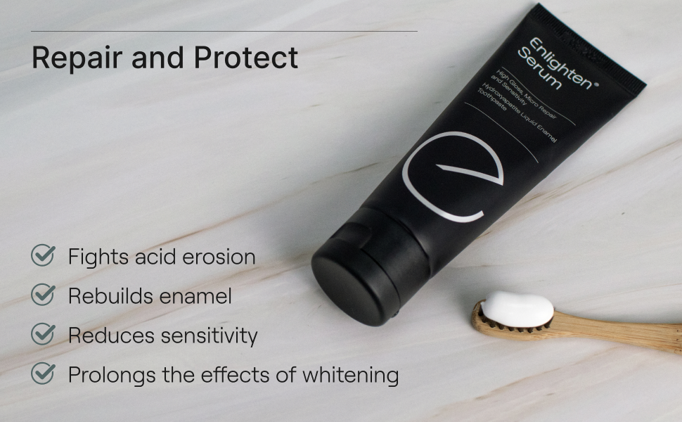 Зубна паста Enlighten Serum для чутливих зубів 75 мл | Відновлення емалі, гідроксиапатит, захист від карієсу, м'ята Київ - фото 11
