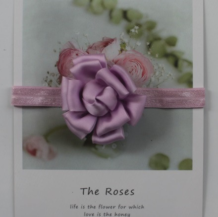 Повязка для ребенка сиреневого цвета - цветок 7см, размер универсальный (на резинке) Киев - изображение 1