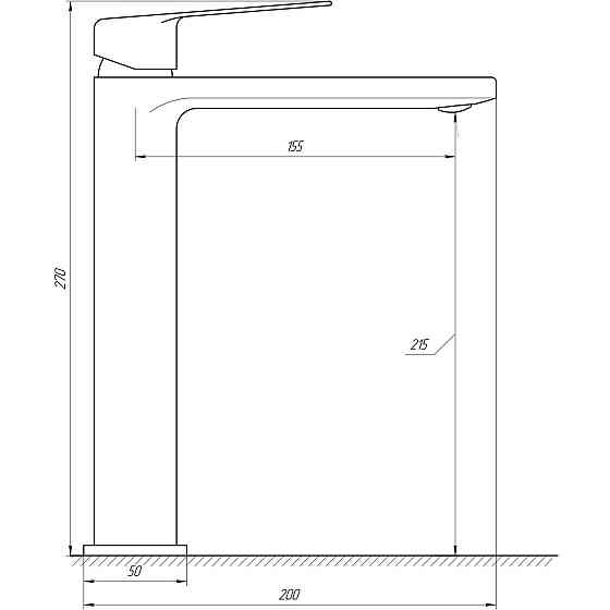 Смеситель для умывальника TOPAZ ODISS TO 18203-H52-BL (000020844) Киев