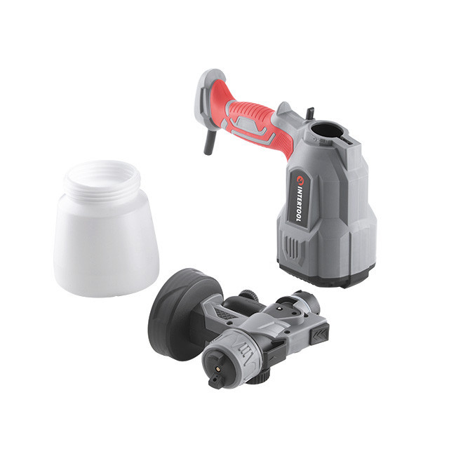 Краскопульт электрический HVLP, 0.55 кВт, 400 мл/мин, форсунка 1,8 мм, бачок 800 мл INTERTOOL DT-5055 Киев - изображение 5