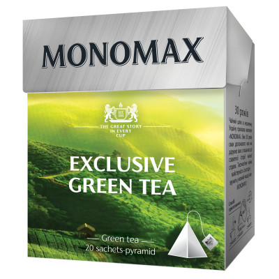 Чай Мономах Exclusive Green Tea 20х1.5 г (mn.78023) Вінниця - фото 1