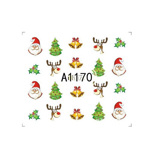 Новогодние наклейки на ногти Киев - изображение 2