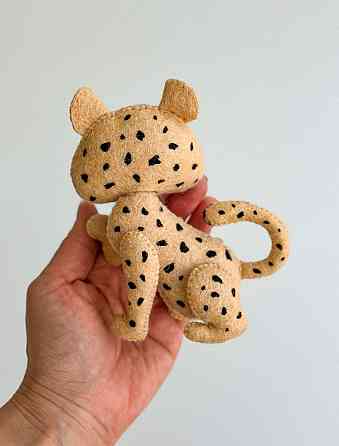 М’яка фетрова іграшка гепард ручної роботи – безпечна розвиваюча Київ