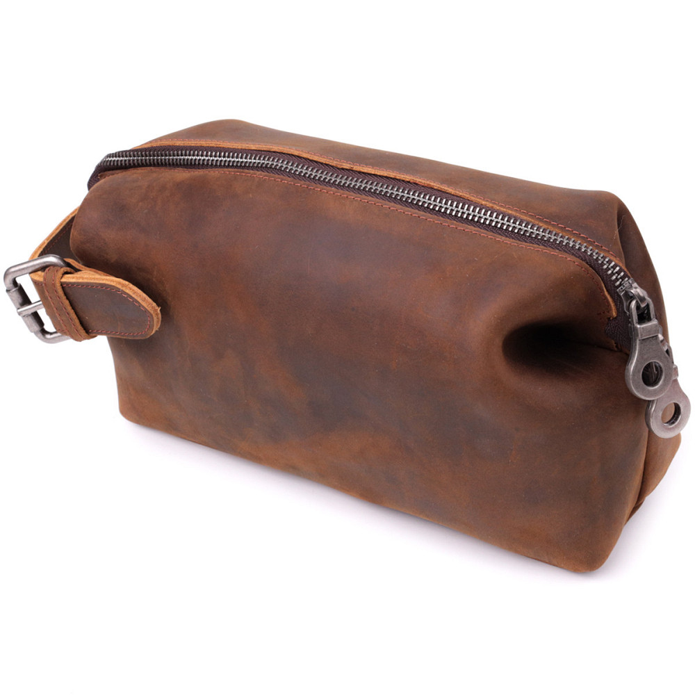 Мужская барсетка в винтажном стиле из натуральной кожи Vintage sale_15109 Коричневый Киев - изображение 1