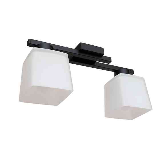 Люстра потолочная на два плафона MSK Electric Dublin под лампы Е27 черная NL 16610-2 BK Одесса